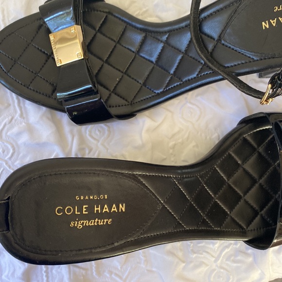 Womens Cole Haan Tali Bow High Ankle Strap Dress Sandals - Picture 4 of 6